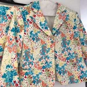 New Tahari Floral Skirt Suit